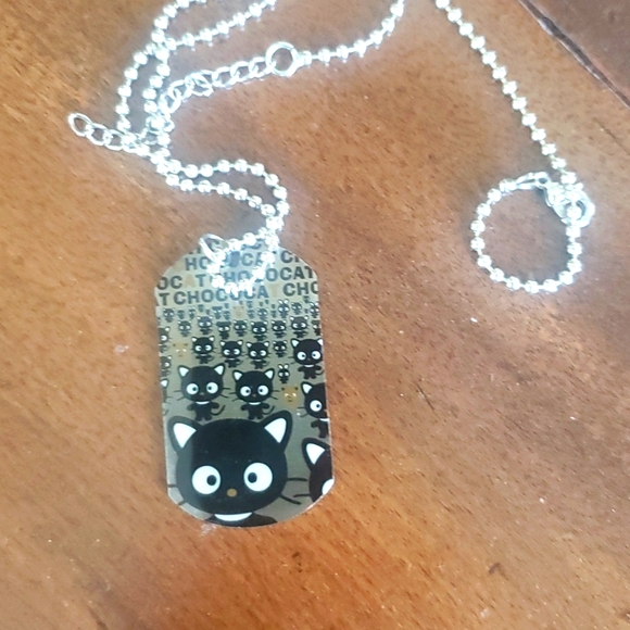 Vintage chocolat cat necklace - Picture 2 of 5